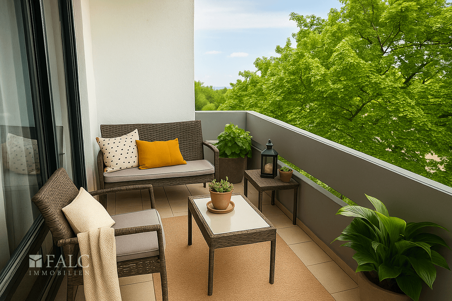 Einrichtingsbeispiel Balkon